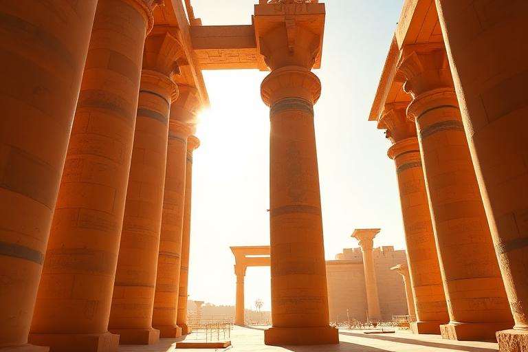 Columns of Karnak Temple in Luxor